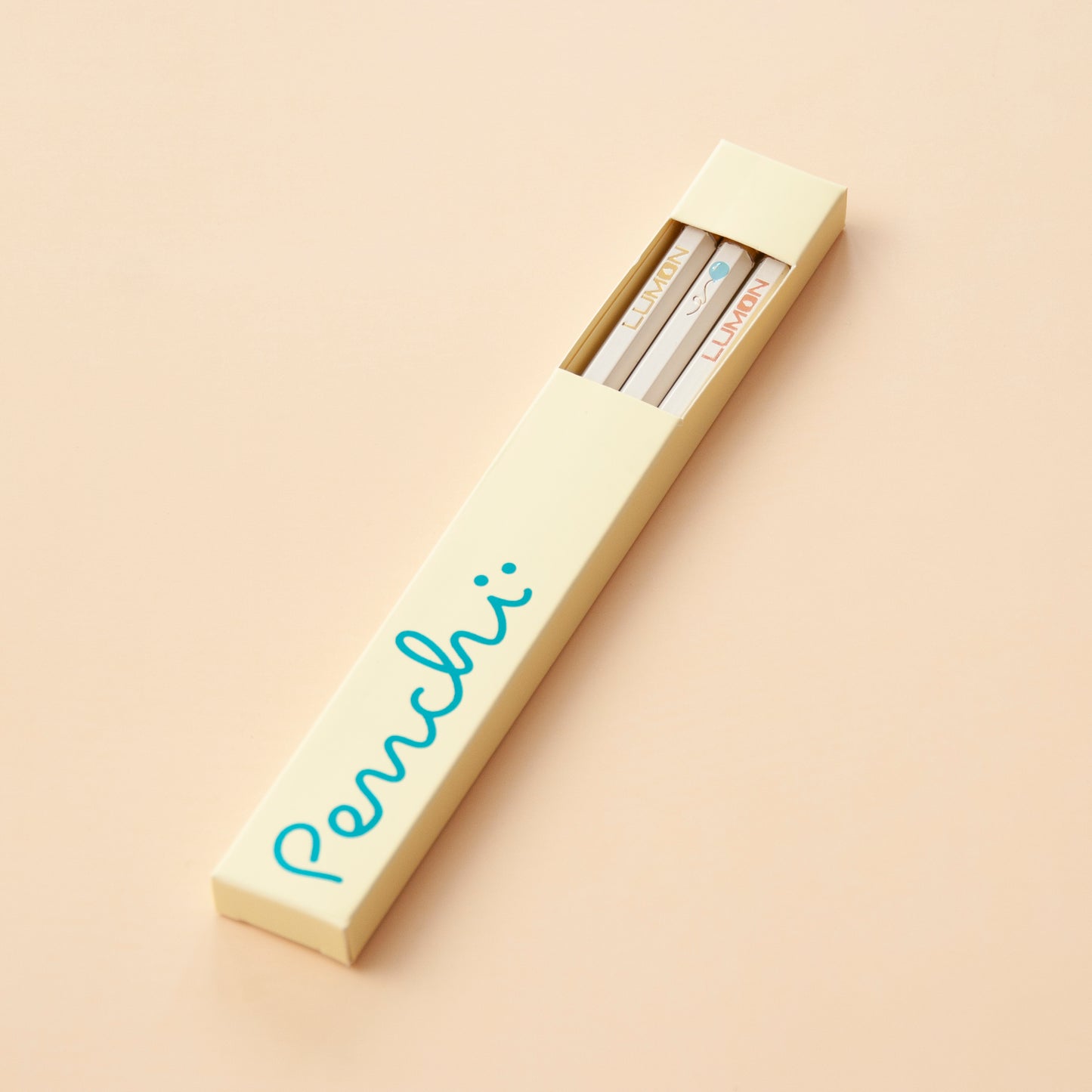 Lumon pencil set, gift for TV show Severance lovers, neutral shades
